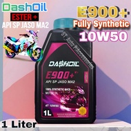 DashOil E900+ V2 4T 10W50 (1 Liter) Fully Synthetic Motor Engine Oil - Yamaha Honda SYM Suzuki