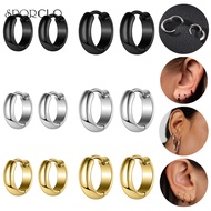 SPORCLO 1 Pair 18G/20G Earring Stainless Steel Hoop Earring Lobe Earring Conch Ear Piercing Punk Ear