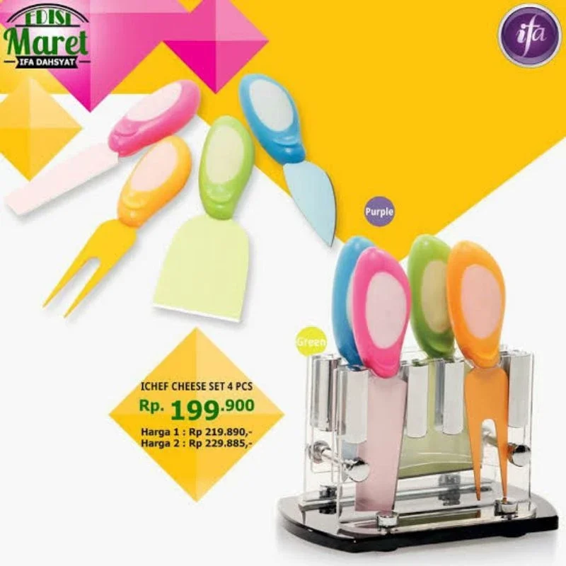 pisau ICHEF CHEESE seba guna memotong /cacah merk ifa