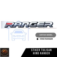 Hino 500 Ranger Sticker/ Ranger Hino writing sticker