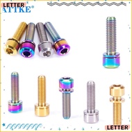 LETTER1 Fixed Bolt M5 Accessories Titanium with Washer Bicycle Stems Screws