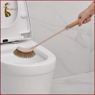 [kokiya] Toilet Brush with Wooden Handle Ergonomic Toilet Brush Hygienic Quick-Drying for Bathroom