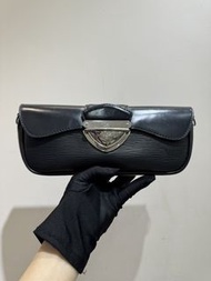 Louis Vuitton Epi Leather lv水波紋腋下包 lv黑色