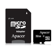 《WL數碼達人》Apacer 宇瞻 microSD TF 32G C4記憶卡 附轉接卡