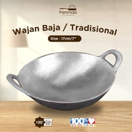7” (17cm) Thick Non-Stick Cast Steel Frying Pan / Cast Iron Wok / Cast Iron Wok / Frying Pan