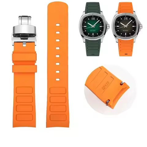 Original Curved Men Rubber Watch Strap For Mido New Multifort TV M049.526 Sport WatchBand Quick rele