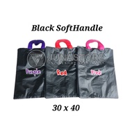Soft Handle Black 30 x 40 / Shopping Bag Black 30 x 40