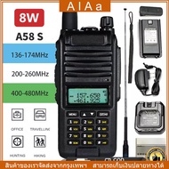 วิทยุสื่อสาร อุปกรณ์ครบชุด (1ตัว) วิทยุสื่อสาร Baofeng รุ่น A58S รองรับ3ย่าน เครื่องส่งรับวิทยุ มือถือเครื่องส่งรับวิทยุพลเรือน โรงแรมเครื่องส่งรับวิทยุ 245Mhz สีดำ 2800mAh Walkie Talkie Two-Way Radios