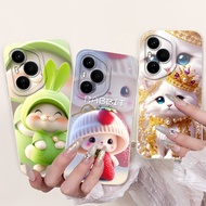 Shockproof Casing For Honor 400 DNY-NX9 / Honor 400 Pro DNP-NX9 Case New Cute Cartoon Rabbit Crown C