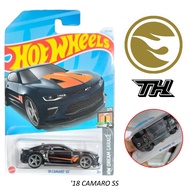โมเดลรถเหล็ก Hotwheels : 18 CAMARO SS ลิขสิทธิ์แท้ ล้อยาง STH ( SUPER TREASURE HUNT ) Hot wheels