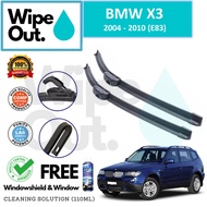 BMW X3 2004 - 2010 (E83) WipeOut NANODRY-Tech SILICONE Wiper Blade (Front Set)