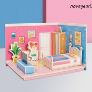 NOVAGEAR​ 3D Room Model Puzzle Toys, Bedroom Cardboard 3D Room Cardboard, Stereo Room Puzzle 3D Bath