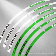 Z1000 Z900 Z800 Z250 Waterproof Reflective Wheel Sticker Wheel Rim Modification Sticker Unique Decal