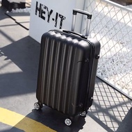 SUKESI品牌行李箱女拉杆箱男旅行箱万向轮皮箱子密码箱结实耐用时尚商务 黑色 22寸 短途旅行