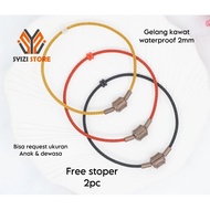 [SYIZI STORE] 2mm waterproof wire bracelet// 2mm lock bracelet//waterproof rope bracelet