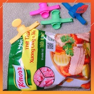 Food Bag Sealer, Spice Bag Sealer with Lid, Convenient Moisture-Proof Sealer.