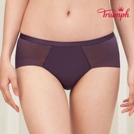 Triumph-Smooth Sensation Smooth Series Mid-Waist Flat Pants M-EL Purple Black|87R2404 FH