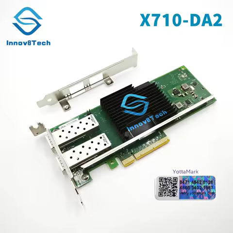 Original X710-DA2 10G Network Card 7ZT7A00537 for Server Desktop Workstation FREENAS QNAP ESXI PVE A
