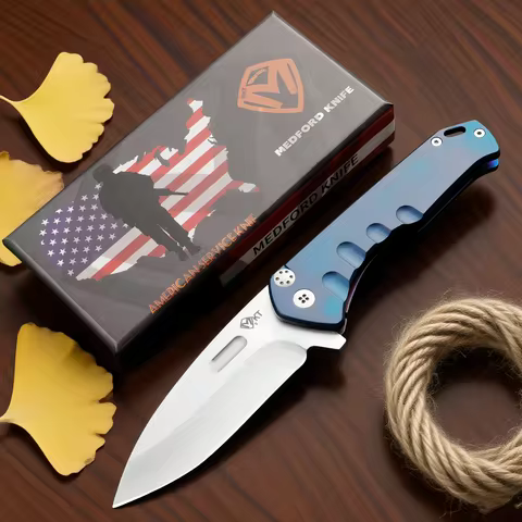 Medford - MKT Mini Folding Knife, D2 steel, ball bearing structure, emergency rescue camping knife, 