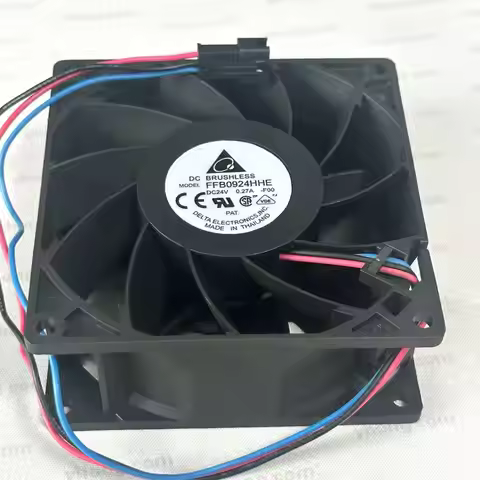 Delta Electronics FFB0924HHE F00 DC 24V 0.27A 90x90x38mm 3-Wire Server Cooling Fan