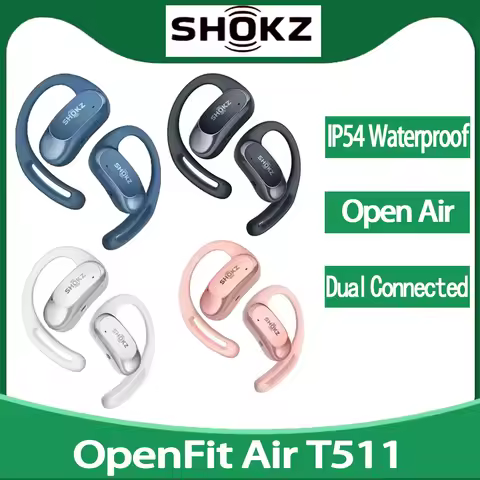 Shokz OpenFit Air T511 Wireless Bluetooth Earphone Open Ear Waterproof Earhooks Sports Earbuds Origi