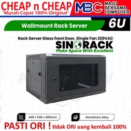 Sinorack 6U Server RACK 53x40x30cm Depth 400mm - WALLMOUNT RACK SERVER CABINET 4u 6u 9u 12u 15u
