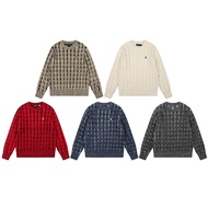CJ4V RL Sweatable Classic Basic All-Match Unisex Knitted Pullover Round Neck Sweater Pony