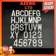 Car Plate Number Flat JPJ Spec / Nombor Plate Kereta Standard Font Design JPJ Approve (C70)