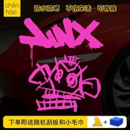 Hero LOL League JINX Jinx Car Sticker Graffiti Decoration Notebook Suitcase Sticker Case Decoration