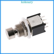 KOK DPDT Momentary On On Foot Switch Guitar Effects Pedal Metal Stomp Box