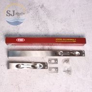(1 SET) YSK Steel Flush Latch 12 + 6 InchBolt | SJ ABADIE |