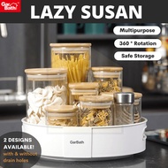 Lazy Susan Organizer 360 Rotating Tray | Multipurpose Turntable Kitchen Bathroom | with drai