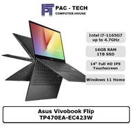 Asus Vivobook Flip 14 TP470EA-EC423W | i7-1165G7 | 14" FHD Touchscreen | 16GB RAM | 1TB SSD | 2 Year