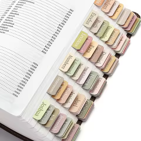Bible Tabs,75 Tabs,Colorful,Laminated Bible Tabs For Women And Men, Bible Tabs For Study Bible,Bible