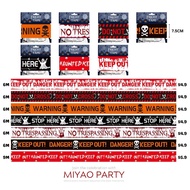 [Instock] Happy Halloween Fright Hazard Tape 6M Long Halloween Props Decoration Keep Out Haunted War