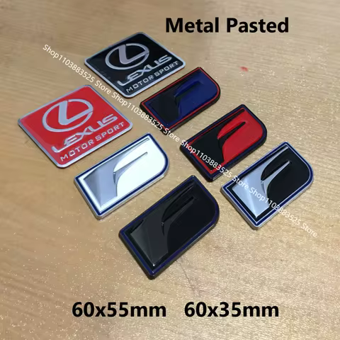 Universal Emblem Badge Sticker For Lexus GS GX IS LS LX NX RX UX CT LC RC car F SPORT CT200H GX460 I
