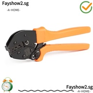 FAYSHOW2 Crimping Pliers, Yellow Alloy Steel Wire Strippers, Durable Wiring Tools Cable