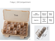 [SG INSTOCK] Pill Storage Box (7 Days+Spare Compartment) | Capsule Storage | Tablet Storage | Travel Medicine Pill Box | Weekly Pill Storage Box |