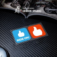 ZWIFT RIDEON Cycling Bike Sticker Road Bike Bicycle Waterproof Decorative Creative Sticker