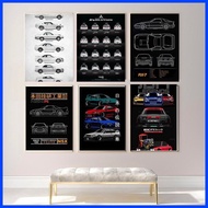 ✦ ✳ ▯ jdm car poster wall decoration