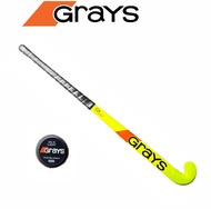 Grays GX 1000 Ultrabow Composite Hockey Stick – Fluo Yellow/Kayu Hoki Carbon Fibre