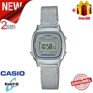 Đồng Hồ Nữ CA$IO LA670WEM-7D Máy Nhật Siêu Bền Điện Tử Chống Nước Dây Thép Không Gỉ Mặt 24mm- Pin tr