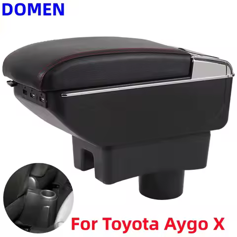 For Toyota Aygo X Car Armrest Box Center Armrest Box Retrofit USB Charging Ashtray Auto Parts