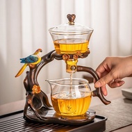 Automatic Glass Teapot Set with Magnetic Lid - Office & Home Easy Brewing Kit