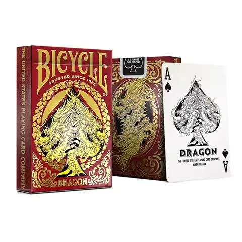 Bicycle Dragon Red Playing Cards Deck Card Games Magic Tricks