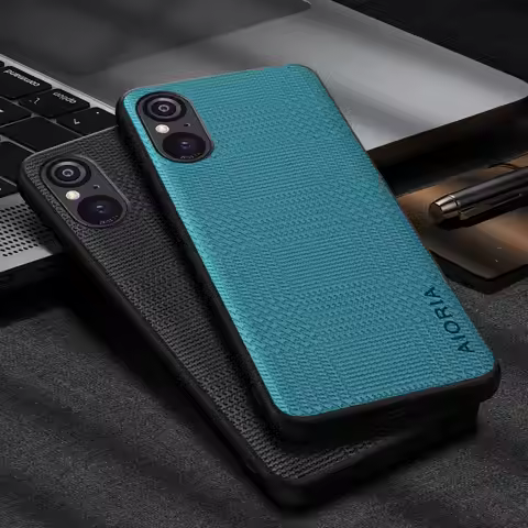 Houndstooth Pattern Case for Sony Xperia 5 V II 10 1 V IV III unique design pu leather cover