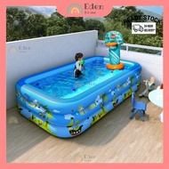 BIG Swimming Pool kid Children's Swimming Pool Large Bath Pool Children's Bath Pool 3 Rings Inflatab