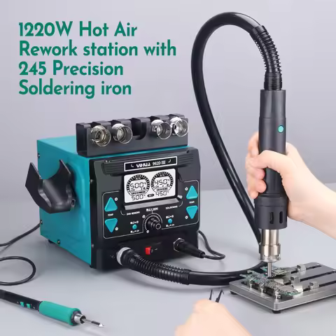 YIHUA 992D-III Hot Air Rework Station 210 245 Soldering Iron Station for Microscope Soldering Electr
