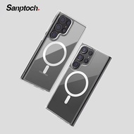 Sanptoch Clear Case With Magsafe For Samsung Galaxy S24 / S23 / S22 / S21 Ultra Never Yellow Phone Cover For Galaxy S23 S24+ Plus 5G Military Shockproof Hard PC Back Casing