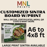 Personalized Sintra Board – QR Code, Store Display, Wall Décor & More (a6 - 4x8 ft)